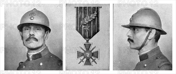 'Nouvelles Silhouettes Militaires; Les casque Adrian qui sera bientot distribue aux troupes', 1915. Creator: Unknown.