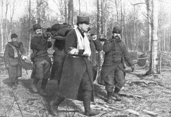 'L'entrée de l'Italie dans la Guere, le 24 mai 1915; Le corps du capitaine Bruno Garibaldi', 1915. Creator: Unknown.