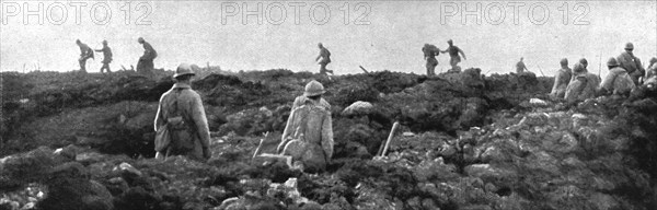 'Paysages d'ete a Verdun; Sous Fleury, le 2 aout: la veille, l'ennemi a vainement..., 1916 (1924) Creator: Unknown.