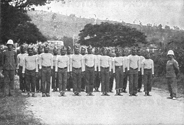 'Nos recrues de trois parties du monde; En Oceanie: les premiers tirailleurs indigenes... 1916 (1924 Creator: Unknown.