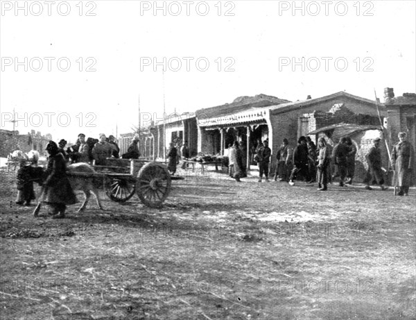 'Pour venir combattre sur le front de France; En Mandchourie: un arret, apres..., 1916 (1924) Creator: Unknown.