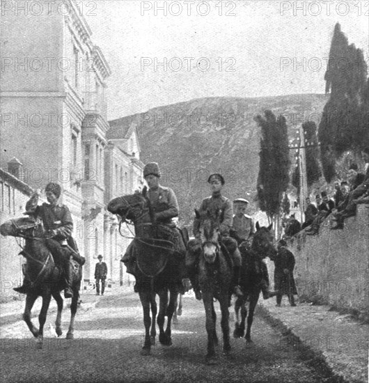 'Apres Trebizonde; Le 13 avril, a 11 heures du matin, une avant-garde de..., 1916 (1924) Creator: Unknown.