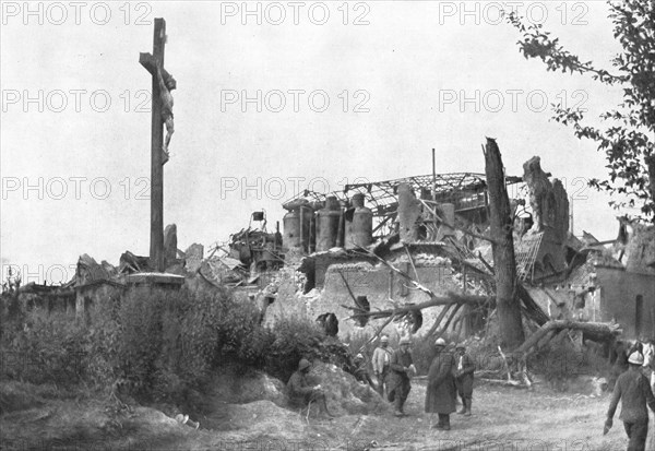 ''A sucrerie de dompierre; Un des plus tragiques du champ de bataille de la Somme', 1916 (1924) Creator: Unknown.