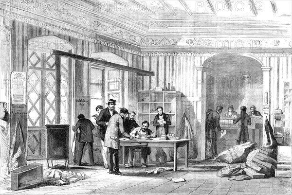 The British Army Post-Office, Constantinople, 1856.  Creator: Unknown.