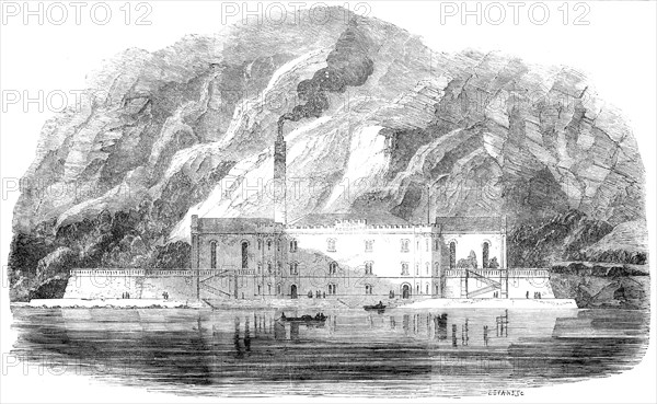 New Aqueduct at Trieste - the Machine Rooms, 1856.  Creator: Edmund Evans.