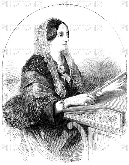 Sydney, Lady Morgan, authoress of "The Wild Irish Girl", 1856.  Creator: Smyth.