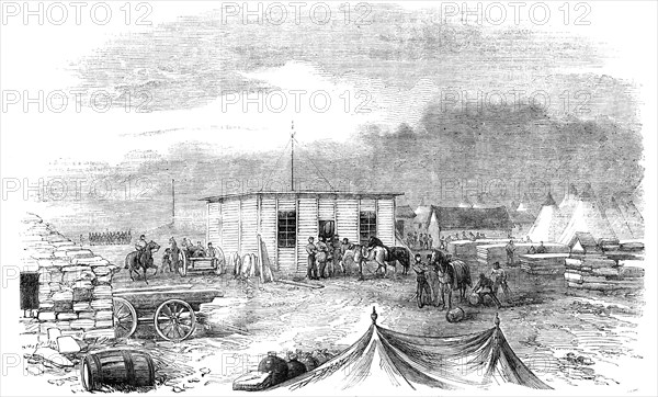 Army Stores (Mr. B. D. Stuart's), Fourth Division, Cathcart's Hill, before Sebastopol, 1856. Creator: Unknown.