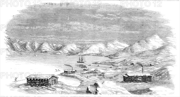 Lead Mine and Cryolite, in Arksul Ford, 1856.  Creator: H. Crane.