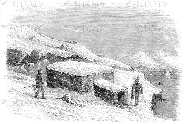Exterior of a Greenlander's Hut, 1856.  Creator: Unknown.