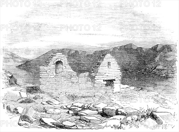 Ruins of Church, in the Fiord of Igaliko, 1856. Creator: Unknown.