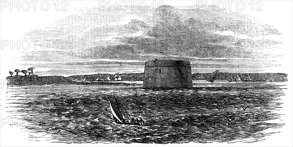 New Martello Tower, at the Fair-Way of the Thames and Medway, 1856.  Creator: Unknown.