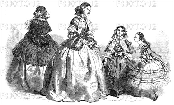 Paris Fashions for March, 1856.  Creator: Unknown.