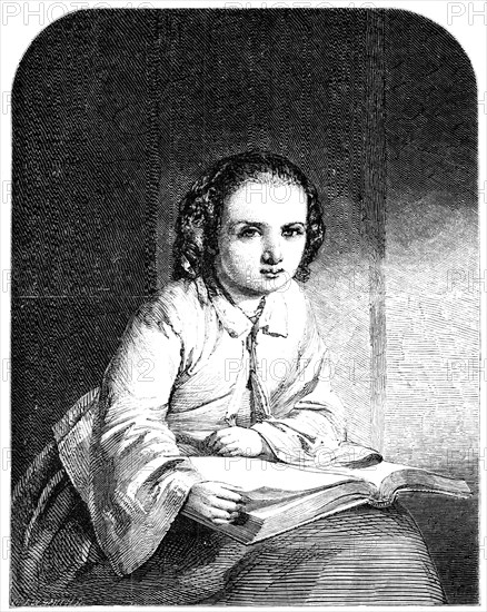 Little Gretchen - painted by M. Le Jeune, 1856.  Creator: Harvey Orrin Smith.