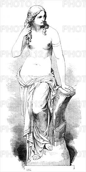 Statues for the Egyptian Hall in the Mansion House: "Egeria" - by J. H. Foley, R.A. , 1856.  Creator: Unknown.