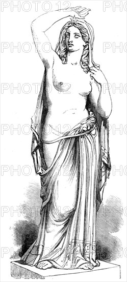 Statues for the Egyptian Hall in the Mansion House: "Morning Star" - by E. H. Bailey, 1856.  Creator: Unknown.