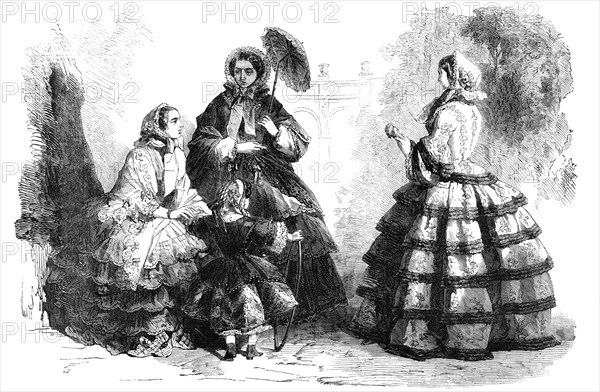 Paris Fashions for May, 1856.  Creator: Unknown.