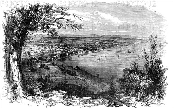 Perth, Western Australia, from Mount Eliza, 1856.  Creator: Unknown.