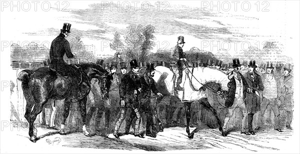 Epsom Races: The Winner, after the Race, 1856.  Creator: Unknown.