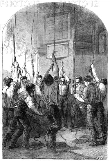 The Peace Rejoicings - Ringing the Bells, 1856.  Creator: Unknown.