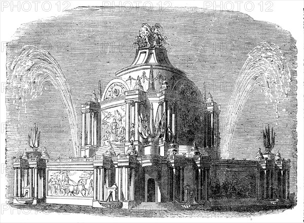 Peace Commemoration, 1814 - Temple of Concord in the Green-Park, 1856.  Creator: Unknown.