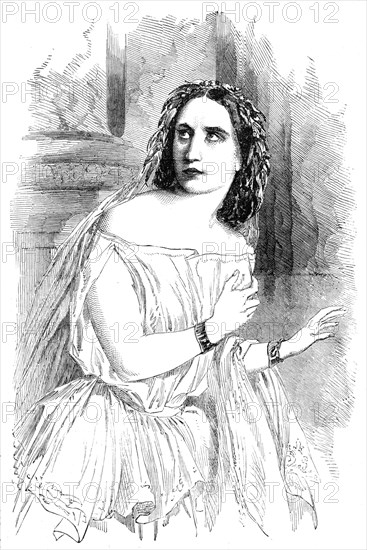Madame Ristori, at the Lyceum Theatre, 1856. Creator: Unknown.
