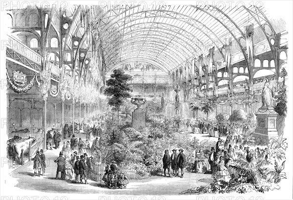 The Universal Cattle Show and Agricultural Exhibition, Paris, 1856.  Creator: Unknown.