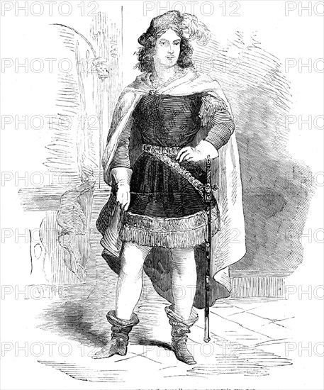 Mademoiselle Johanna Wagner as "Romeo", at Her Majesty's Theatre, 1856.  Creator: Unknown.