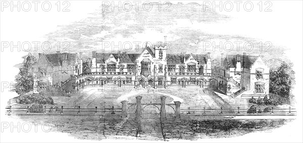 The Printers' Almshouses, Wood-Green, Tottenham, 1856.  Creator: Unknown.