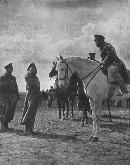 'L'Empereur de Russie parmi ses soldats', 1916. Creator: Serge Timofeew.