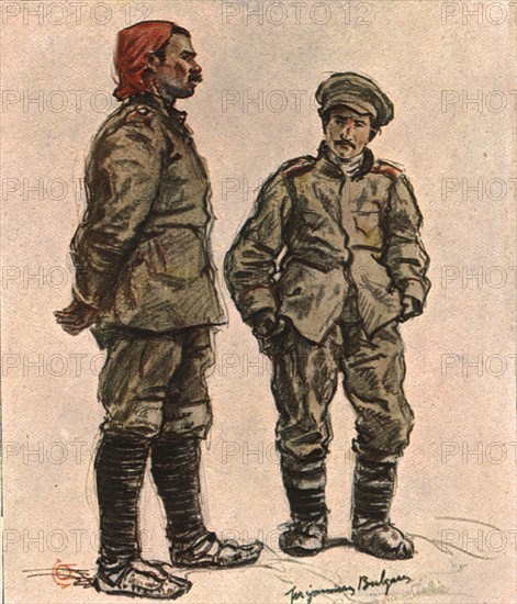 'En Macedoine; Prisonniers bulgares', 1916. Creator: Almery Lobel Riche.