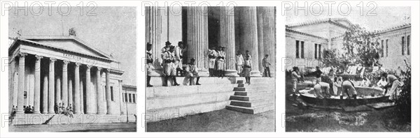 'Les evenements de Grece; A Athens: les marins francais de garde au Zappeion, palais...', 1916. Creator: Unknown.