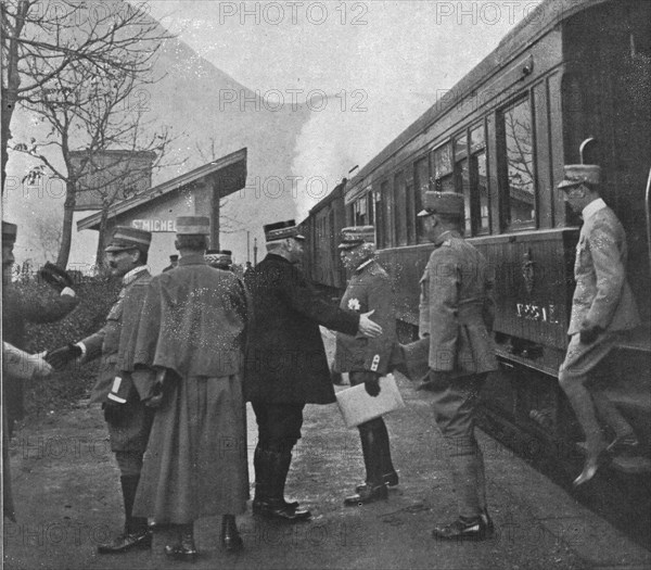 'L'entrevue des generaux Cadorna, Joffre et de Castelnau a Saint-Michel-de-Maurienne; le..., 1916. Creator: Unknown.