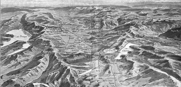 'La plaine de Monastir et son Cadre de Montagnes', 1916. Creator: Unknown.