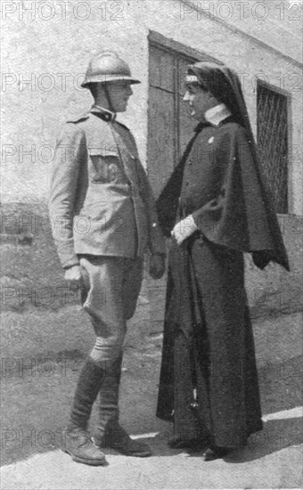 'La famille du duc d'Aoste en France; La duchesse d'Aoste et son fils aine, le prince Amedee', 1916. Creator: Unknown.