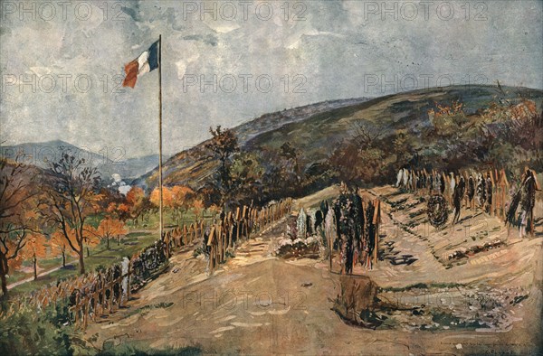 'Le cimetiere de Moosch', 1916. Creator: Charles-Jules Duvent.