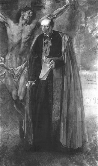 'S. Em. Le Cardinal Mercier; Archeveque de Malines. Primat de Belgique', 1916. Creator: Paul Albert Besnard.
