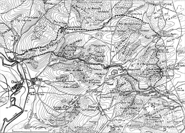 'L'avance realisee le 15 decembre, au Nord de Verdun, par les divisions du groupement Mangin', 1916. Creator: Unknown.