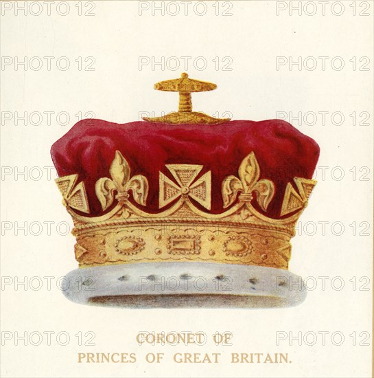 'Coronet of Princes of Great Britain', c1911. Creator: Unknown.