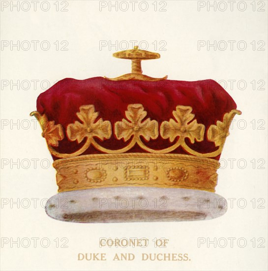 'Coronet of Duke and Duchess', c1911. Creator: Unknown.