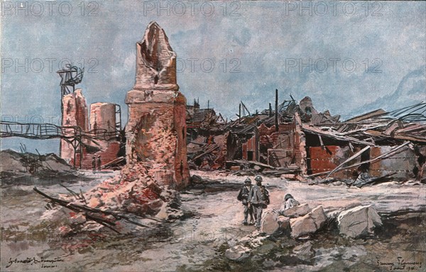 ''La Sucrerie de Dompierre', 1916 (1924). Creator: Francois Flameng.