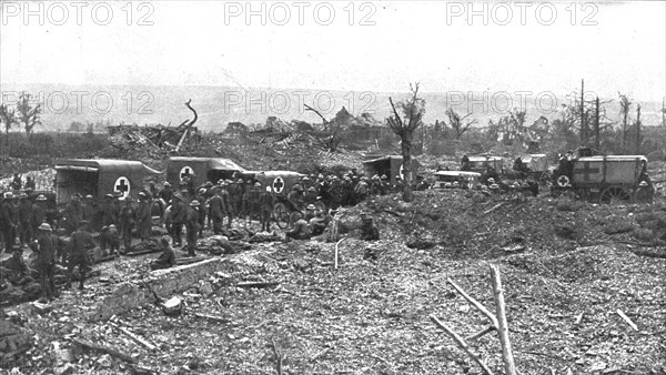 'Le Massacre des Choses; Ces decombres informes, ou des ambulances britanniques..., 1916 (1924) Creator: Unknown.