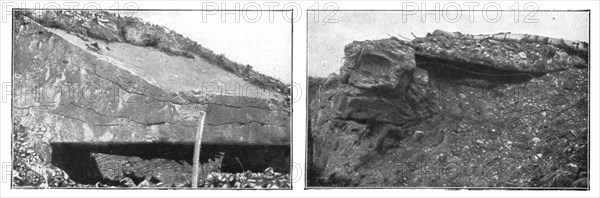 'La Puissance de Notre Artillerie; Un abri de mitrailleuses en beton, qui a echappe a..., 1916 (1924 Creator: Unknown.