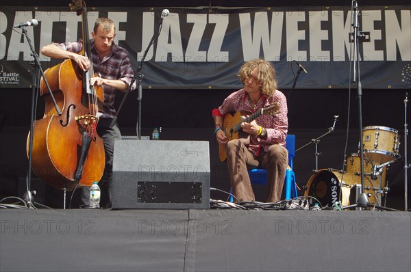 Remi Harris and Tom Moore Duo, Battle Jazz Weekend, Battle, East Sussex, 24 July 2022. Creator: Brian O'Connor.