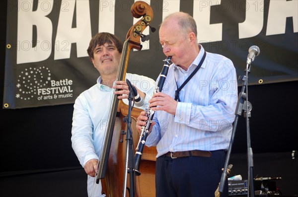 Alan Barnes Trio, Battle Jazz Weekend, Battle, East Sussex, 24 July 2022. Creator: Brian O'Connor.