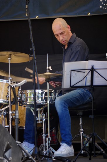 David Giovannini, Hexagonal, Battle Jazz Weekend, Battle, East Sussex, 24 July 2022. Creator: Brian O'Connor.