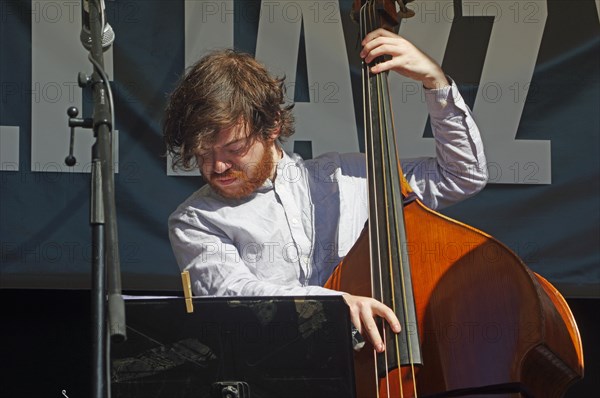 Conor Murray, Jean Toussaint Quartet, Battle Jazz Weekend, Battle, East Sussex, 24 July 2022. Creator: Brian O'Connor.