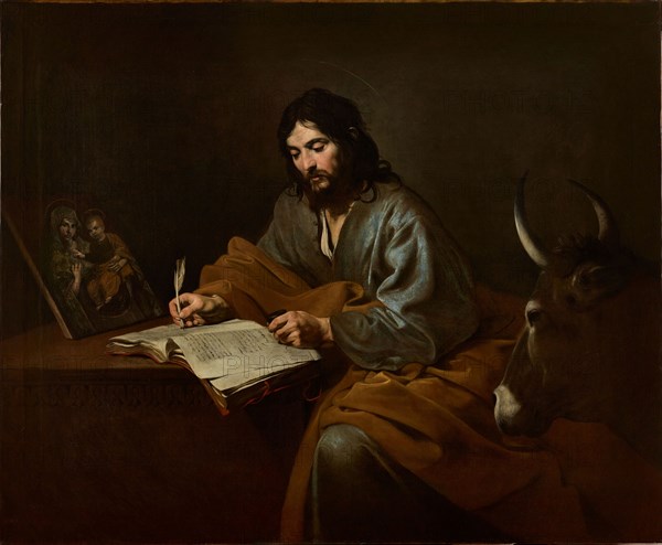 Saint Luke, ca 1624-1625. Creator: Valentin de Boullogne (1591-1632).