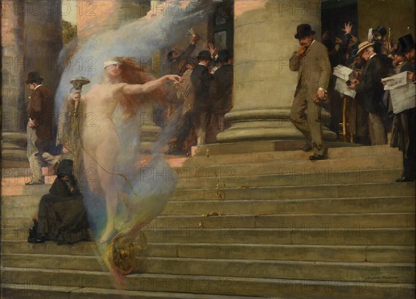 La Fortune passe, 1895. Creator: Maignan, Albert Pierre-René (1845-1908).