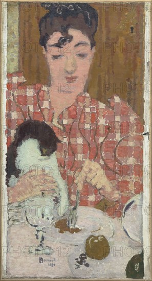 Le Corsage à carreaux (The Chequered Blouse), 1892. Creator: Bonnard, Pierre (1867-1947).