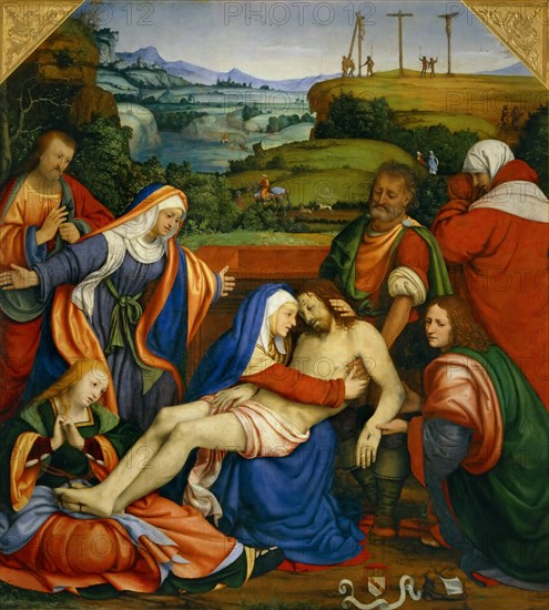 Lamentation over the Dead Christ, 1509. Creator: Solari (Solario), Andrea (1470-1524).
